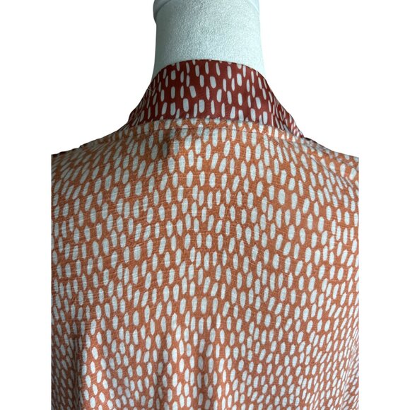 Dolan Left Coast Anthropologie Sleeveless Printed Surplice Top Shirt Size Large - Picture 6 of 10